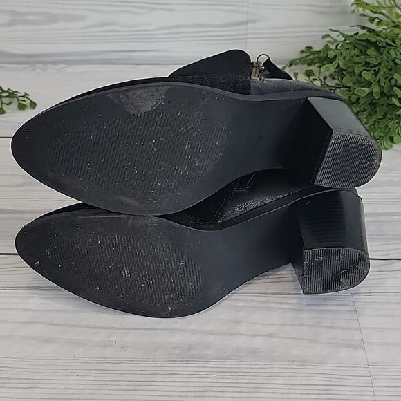 Shoe Dazzle Keke double side zip bootie in black Women's Size 8.5 - Picture 9 of 10